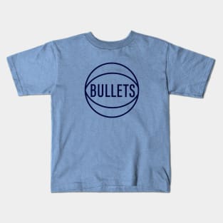 Defunct Capital Bullets Basketball 1974 Kids T-Shirt